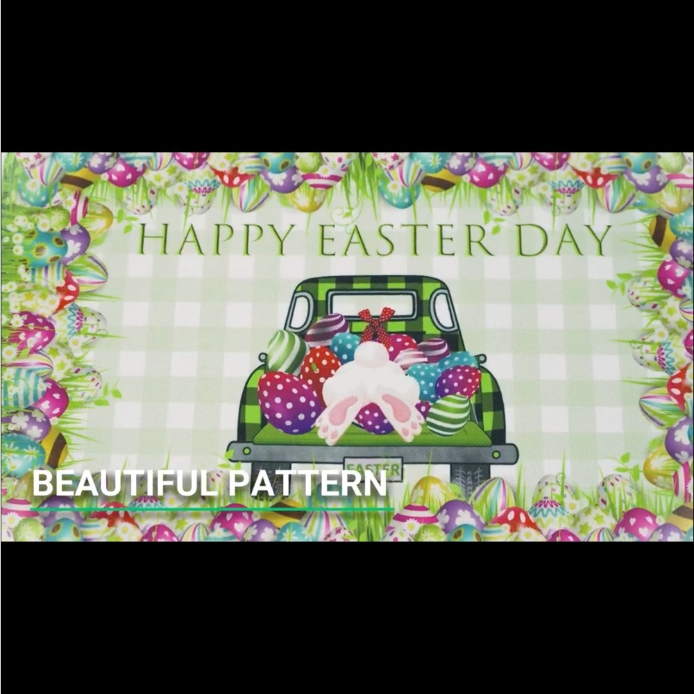 New Set of 6 vintage farmhouse spring egg placemats